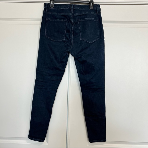 FRAME Le One Skinny Dark Wash Jeans Size 2 - Picture 4 of 7